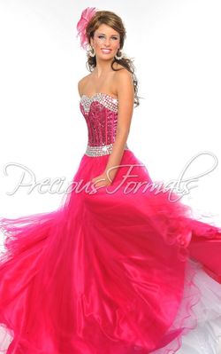 Style O10513 Precious Formals Pink Size 14 Sweetheart Beaded Top Floor Length Cocktail Dress on Queenly