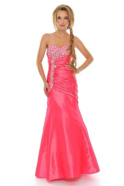 Style P46595 Precious Formals Pink Size 2 Sequin Jewelled Mermaid Dress on Queenly