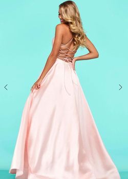 Sherri Hill Pink Size 00 Spaghetti Strap Corset Ball gown on Queenly