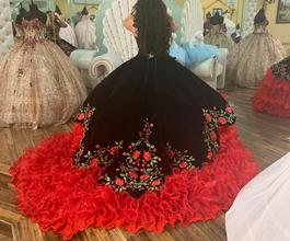 Red Size 16 Ball gown on Queenly