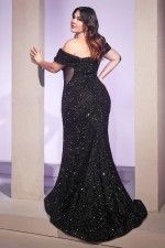 Style 975 Black Size 18 Mermaid Dress on Queenly