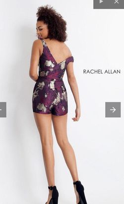 Rachel Allan Purple Size 8 One Shoulder Sweetheart 50 Off Mini $300 Cocktail Dress on Queenly