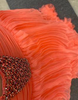 Sherri Hill Orange Size 0 Pageant Black Tie Floor Length Train Dress on Queenly