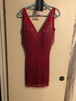 Primavera Red Size 2 Black Tie Floor Length A-line Dress on Queenly
