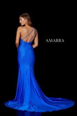 Style Shelbi Amarra Black Size 8 Prom Floor Length Side slit Dress on Queenly
