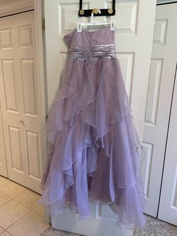 David's Bridal Purple Size 8 Bridesmaid A-line Dress on Queenly