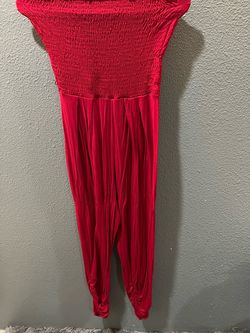 Red Size 8 Jumpsuit Dress on Queenly