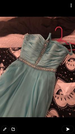 Sherri Hill Blue Size 00 Tall Height Black Tie A-line Dress on Queenly