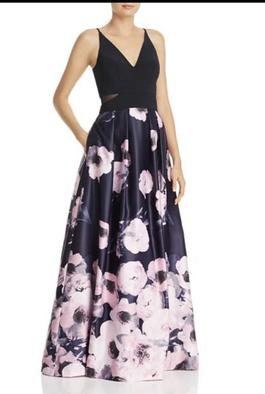 Avery G Blue Size 2 A-line Black Tie Ball gown on Queenly