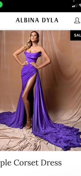 Purple Size 6 Side slit Dress on Queenly