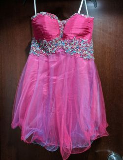 Style 81395B Mac Duggal Pink Size 12 Sunday Summer Cocktail Dress on Queenly