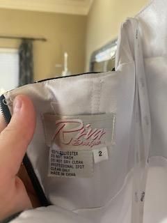 Riva Designs White Size 2 Military Beaded Top 50 Off Halter Straight Dress on Queenly