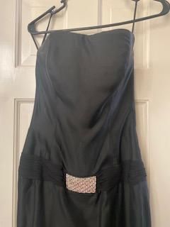 Jovani Black Tie Size 2 50 Off Side slit Dress on Queenly