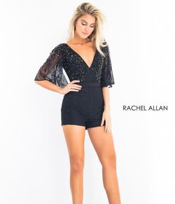 Rachel Allan Black Size 6 Midi 50 Off Jumpsuit Dress on Queenly