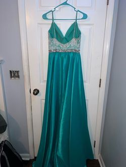 Johnathan Kayne Blue Size 6 Turquoise 50 Off Padded Straight Dress on Queenly