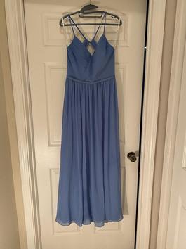 AW BRIDAL Blue Size 6 Party Straight Dress on Queenly