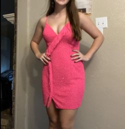 Sherri Hill Hot Pink Size 6 Bodycon Appearance Sweetheart Speakeasy Cocktail Dress on Queenly