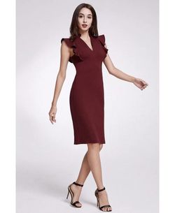 Red Size 16 Cocktail Dress on Queenly