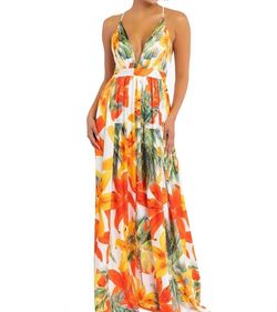 Style NAREEN LD6567 Luxxel Orange Size 4 Military Straight Dress on Queenly