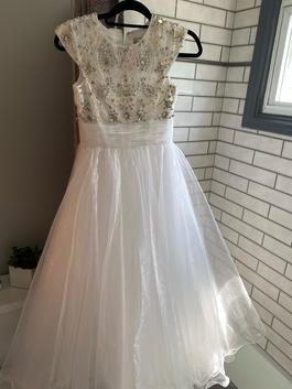 Sherri Hill White Size 0 Pageant Girls Size 50 Off Train Dress on Queenly