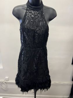 Style 8115 Minuet Black Size 4 Cocktail Dress on Queenly
