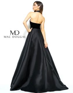 Style 80585 Mac Duggal Black Size 6 Floor Length A-line Dress on Queenly