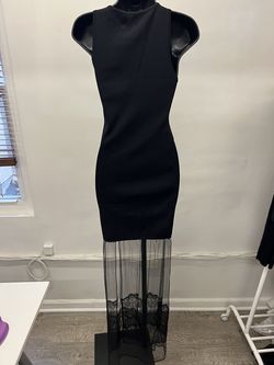 Style CDE7707A Reha Black Size 10 Cde7707a Midi Cocktail Dress on Queenly