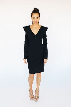 Style B3750-2 Wow Couture Black Size 10 Midi B3750-2 Cocktail Dress on Queenly