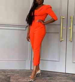 Orange Size 6 Jumpsuit Dress on Queenly