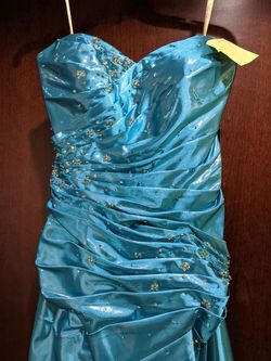 Style 9020 Jolie Prom Blue Size 10 50 Off Mermaid Dress on Queenly