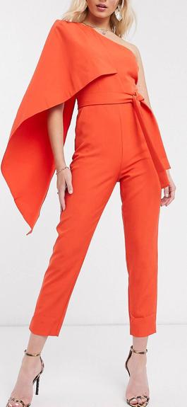 Lavish Alice Orange Size 2 Jumpsuit Dress on Queenly