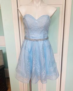 Lucci Lu Blue Size 6 Sequined Sequin Cocktail Dress on Queenly