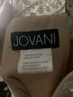 Jovani Nude Size 12 Short Height Military Mermaid Dress on Queenly