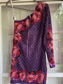 Mac Duggal Purple Size 4 Midi Macduggal Cocktail Dress on Queenly