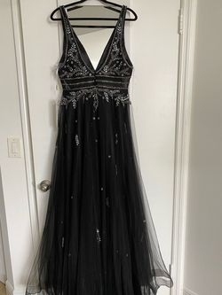 Black Size 12 Ball gown on Queenly