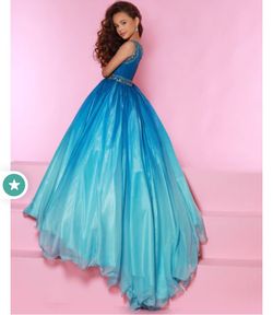 Johnathan Kayne Blue Size 0 Girls Size Floor Length Ball gown on Queenly