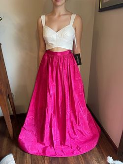 Sherri Hill Pink Size 6 Prom Cut Out Two Piece A-line Dress on Queenly