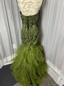 Jovani Green Size 10 50 Off Floor Length Mermaid Dress on Queenly