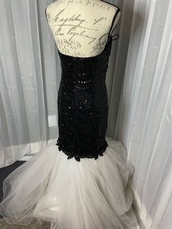 Sherri Hill Black Size 4 Sequin 50 Off Mermaid Dress on Queenly
