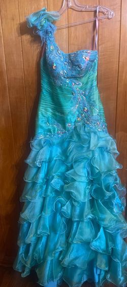 Blush Prom Multicolor Size 6 Mermaid Dress on Queenly