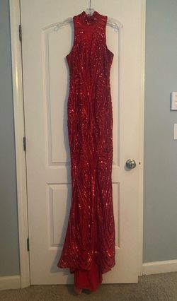 Cesar Solorzano Red Size 8 Tall Height Straight Dress on Queenly