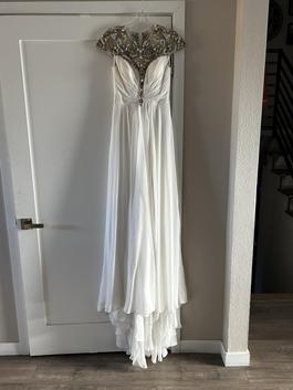 Terani Couture White Size 2 Floor Length Pageant A-line Dress on Queenly