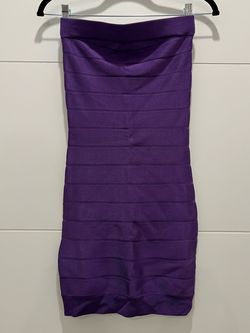French Connection Purple Size 4 Strapless 50 Off $300 Cocktail Dress on Queenly
