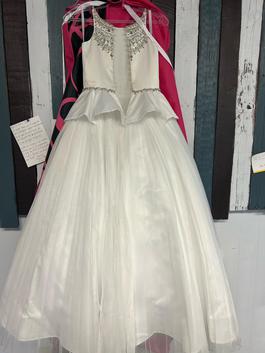 Rachel Allan White Size 0 Girls Size Cotillion Ball gown on Queenly