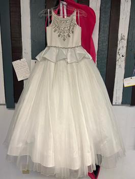 Rachel Allan White Size 0 Girls Size Cotillion Ball gown on Queenly