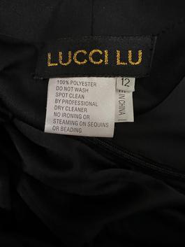 Lucci Lu Blue Size 12 Midi Fun Fashion Cocktail Dress on Queenly