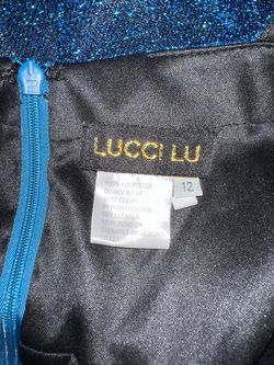 Lucci Lu Blue Size 12 Floor Length A-line Dress on Queenly