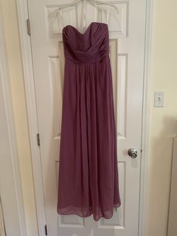 Style F15555 David's Bridal Purple Size 8 Black Tie Ball gown on Queenly
