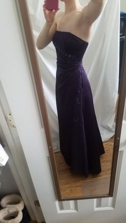 David's Bridal Purple Size 2 A-line Dress on Queenly