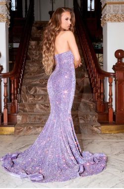 Portia and Scarlett Purple Size 2 Free Shipping Polyester Black Tie Mermaid Dress on Queenly